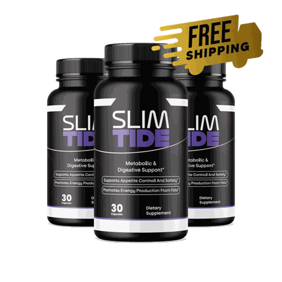 3 bottles of SlimTide gut support capsules
